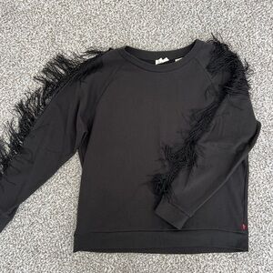 LEVI’S Black Sweater with Fringe Detail
